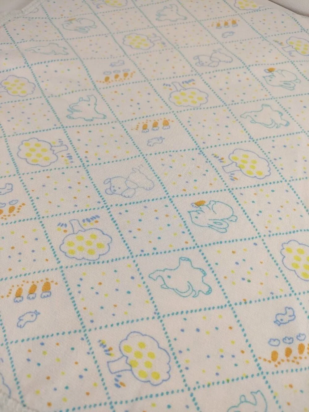 Baby Carter's Vintage Receiving Swaddle Blanke tree puppy elephant carrot bunny